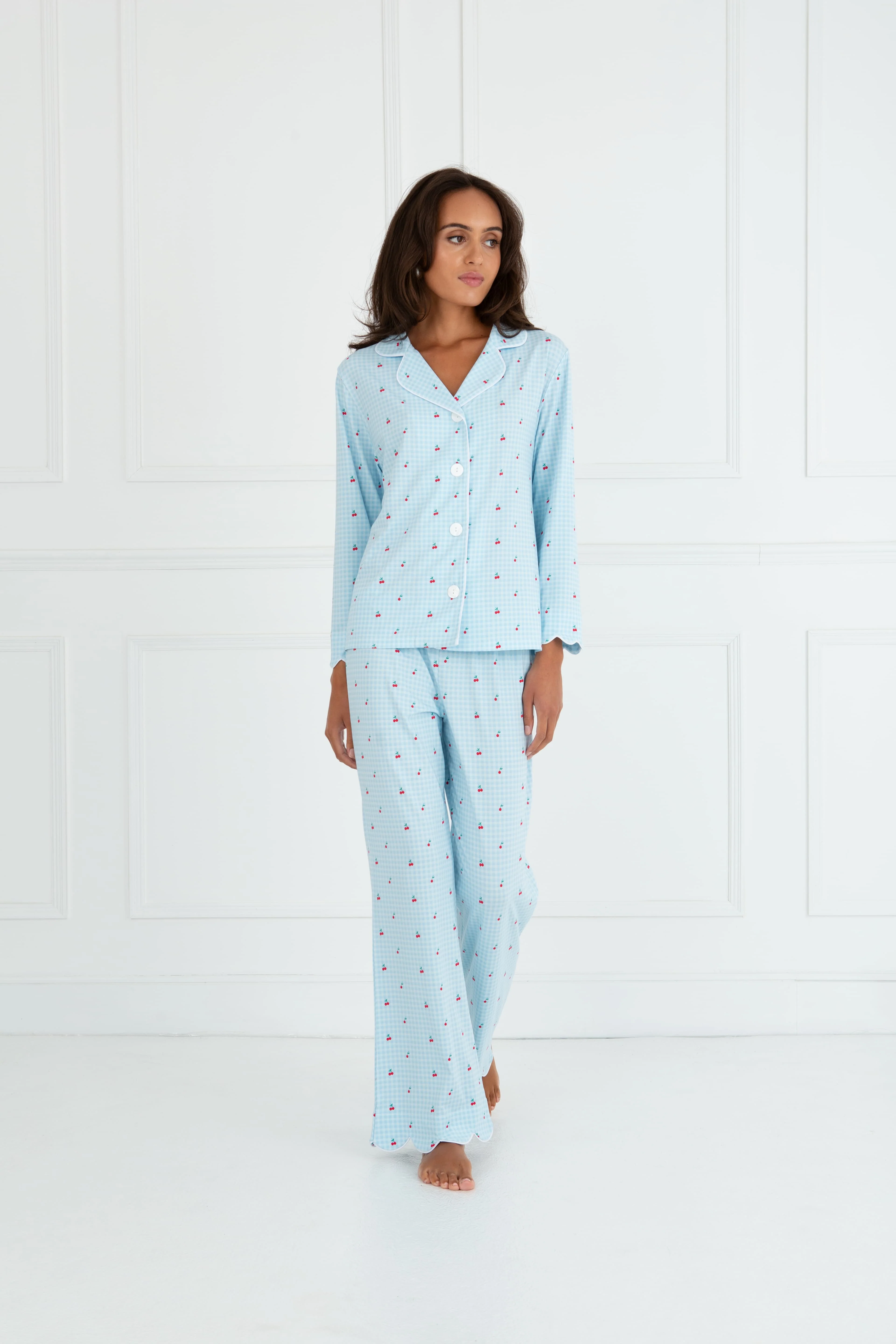 Bamboo Sleepwear (Cherry Check Print) - Image 5