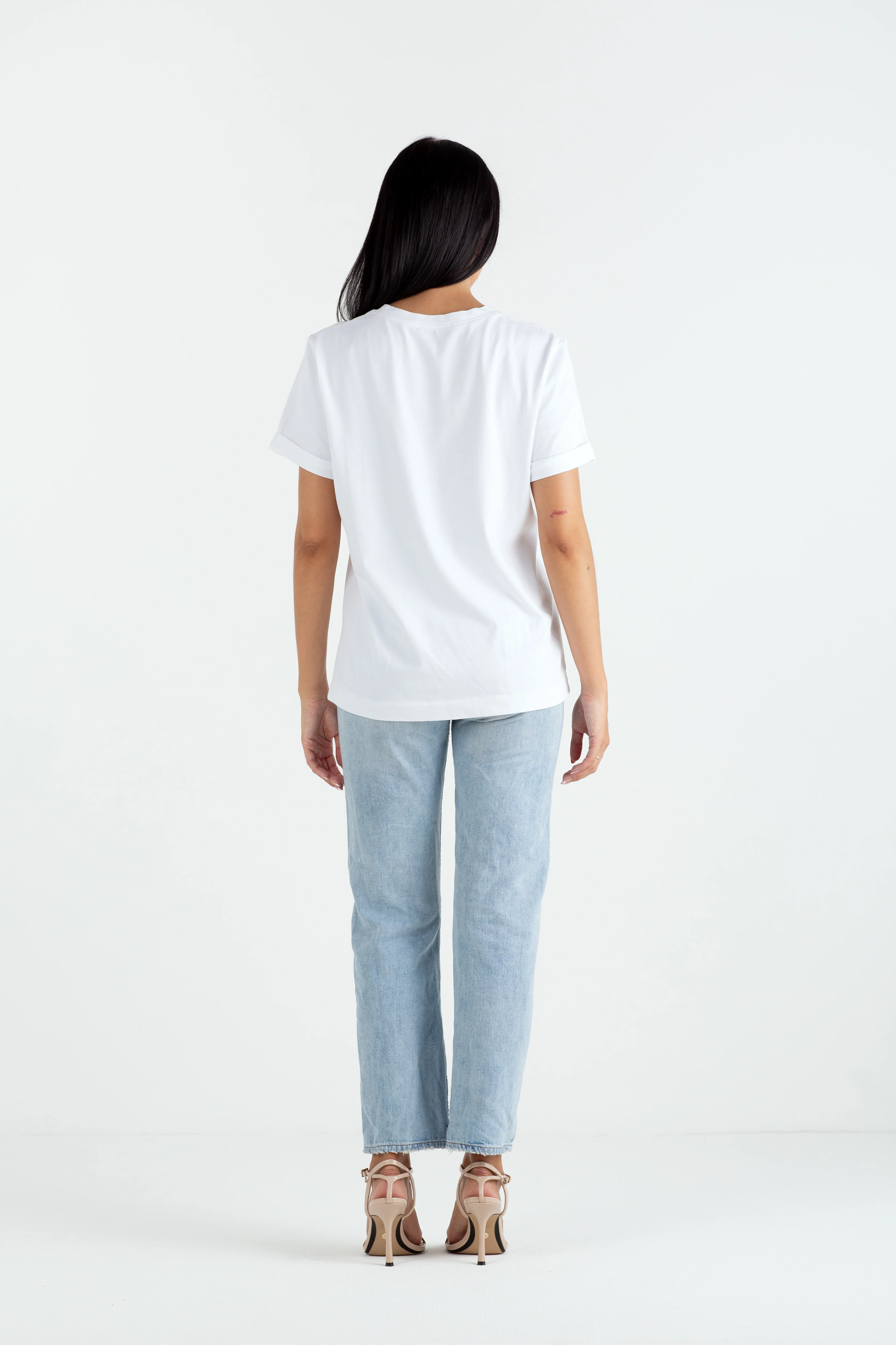 "The Anna" - Boyfriend T-shirt (White) - Image 3