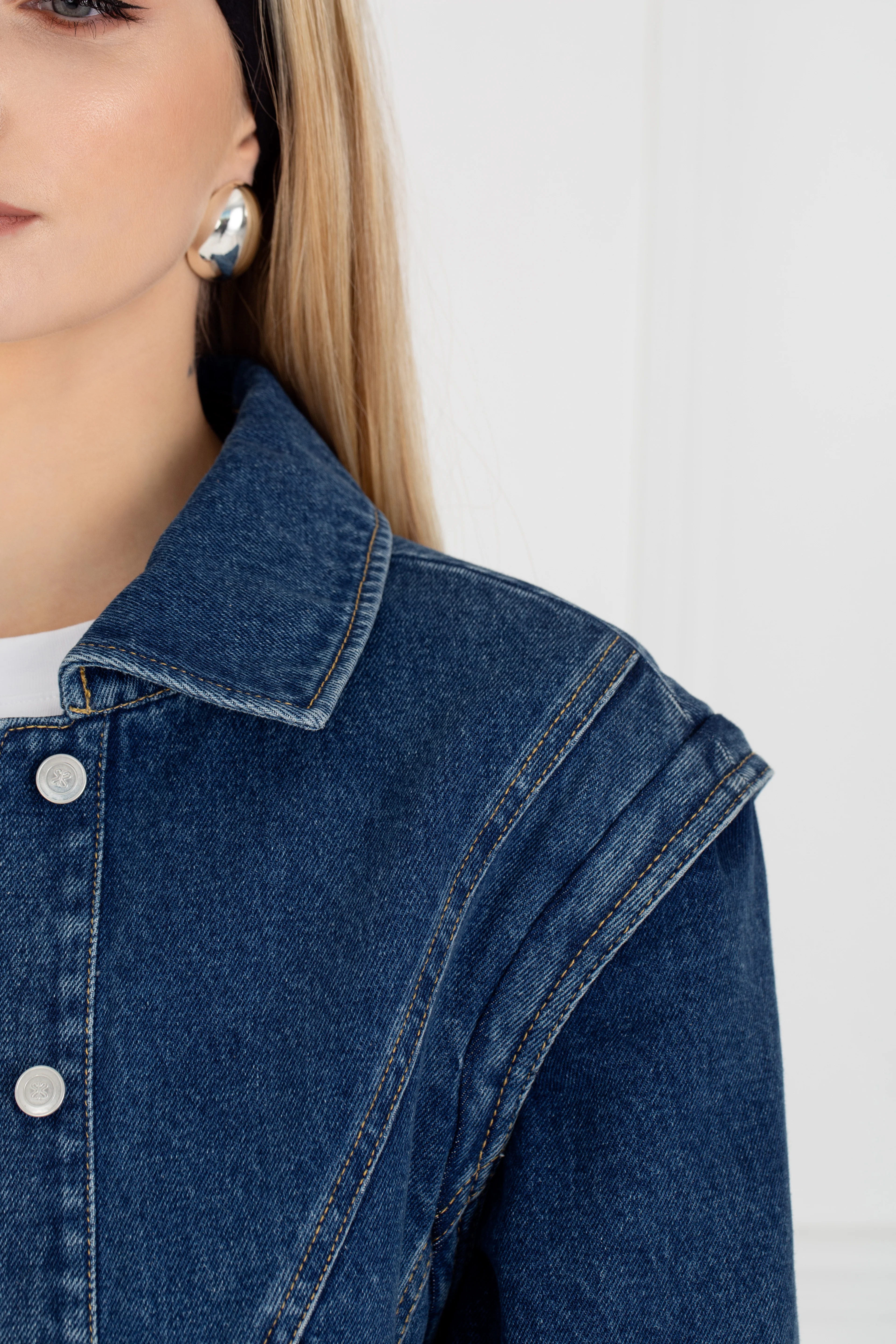 "The Aggie" - Denim Jacket (Blue) - Image 6