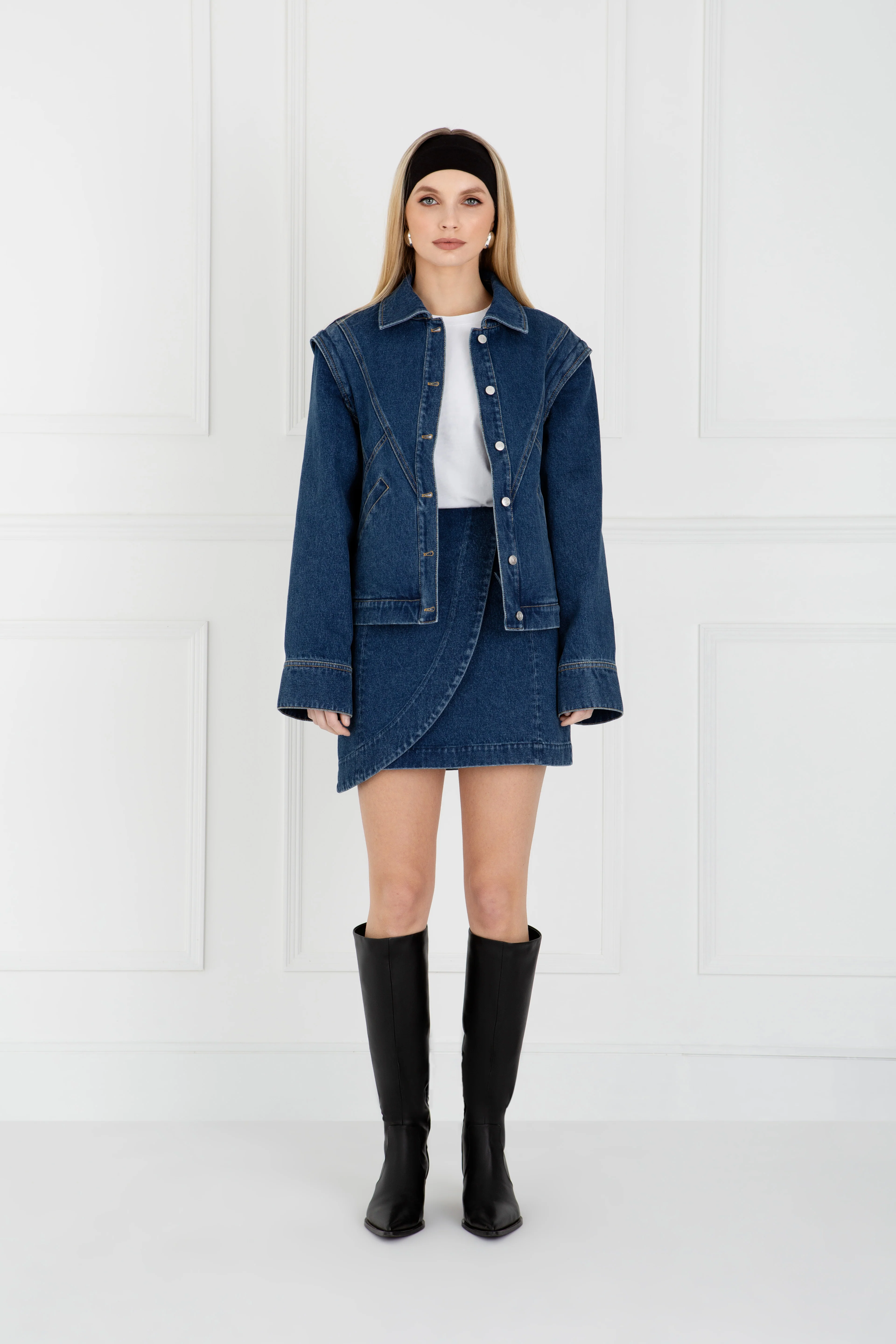 "The Aggie" - Denim Skirt (Blue) - Image 3