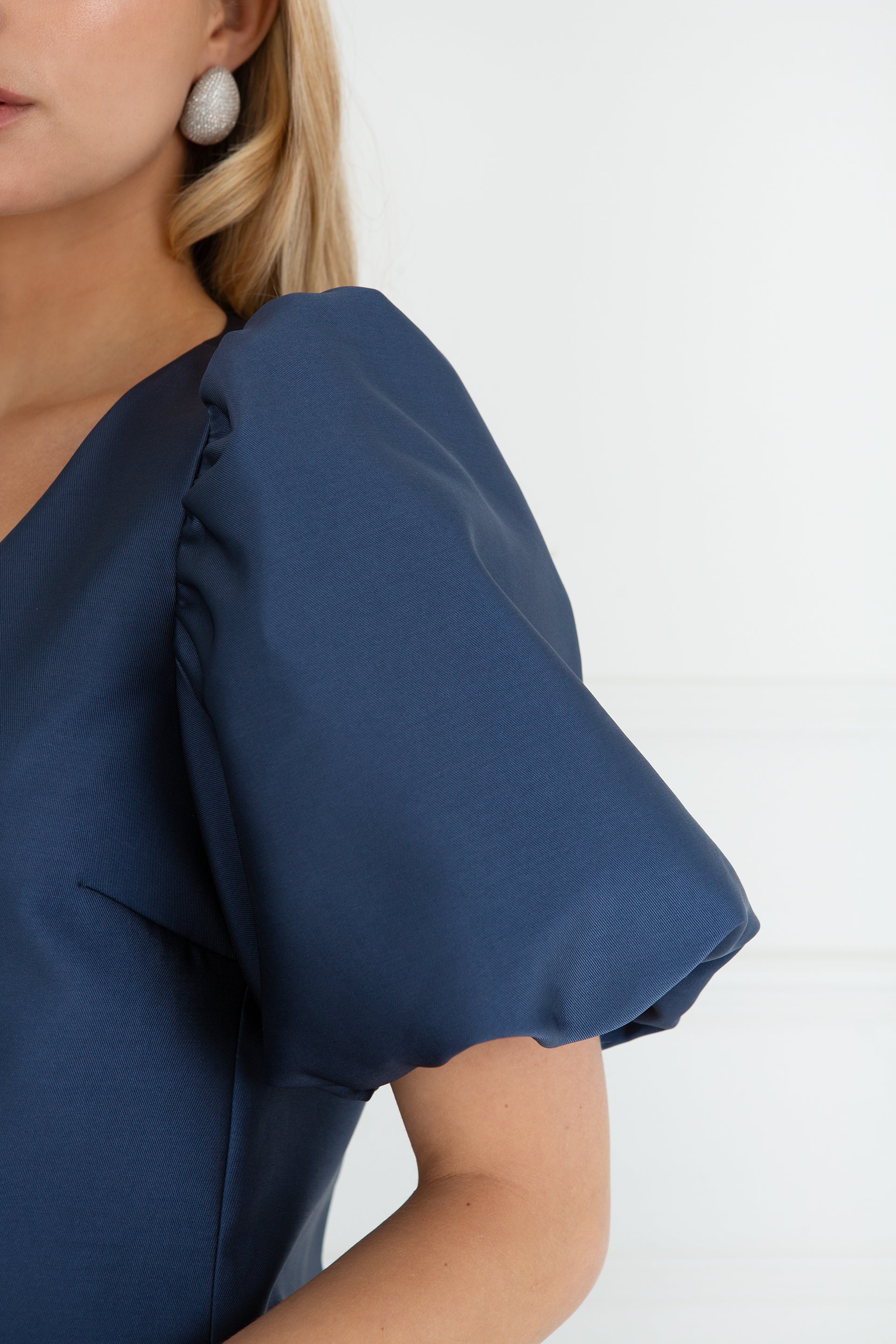 "The Aurora" - Short Sleeve Dress (Navy) - Image 6