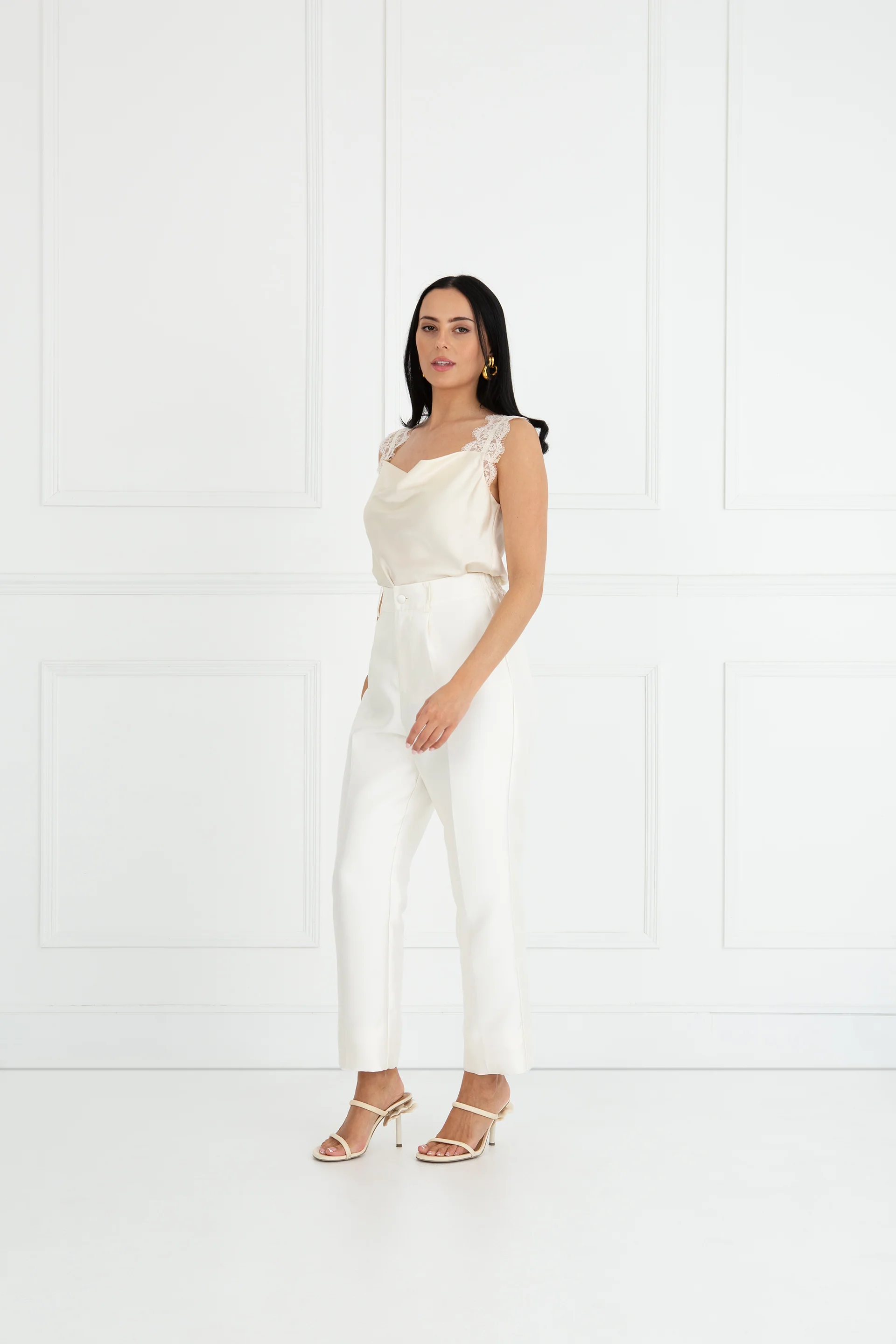 "The Chloe" - Trousers (Cream) - Image 4