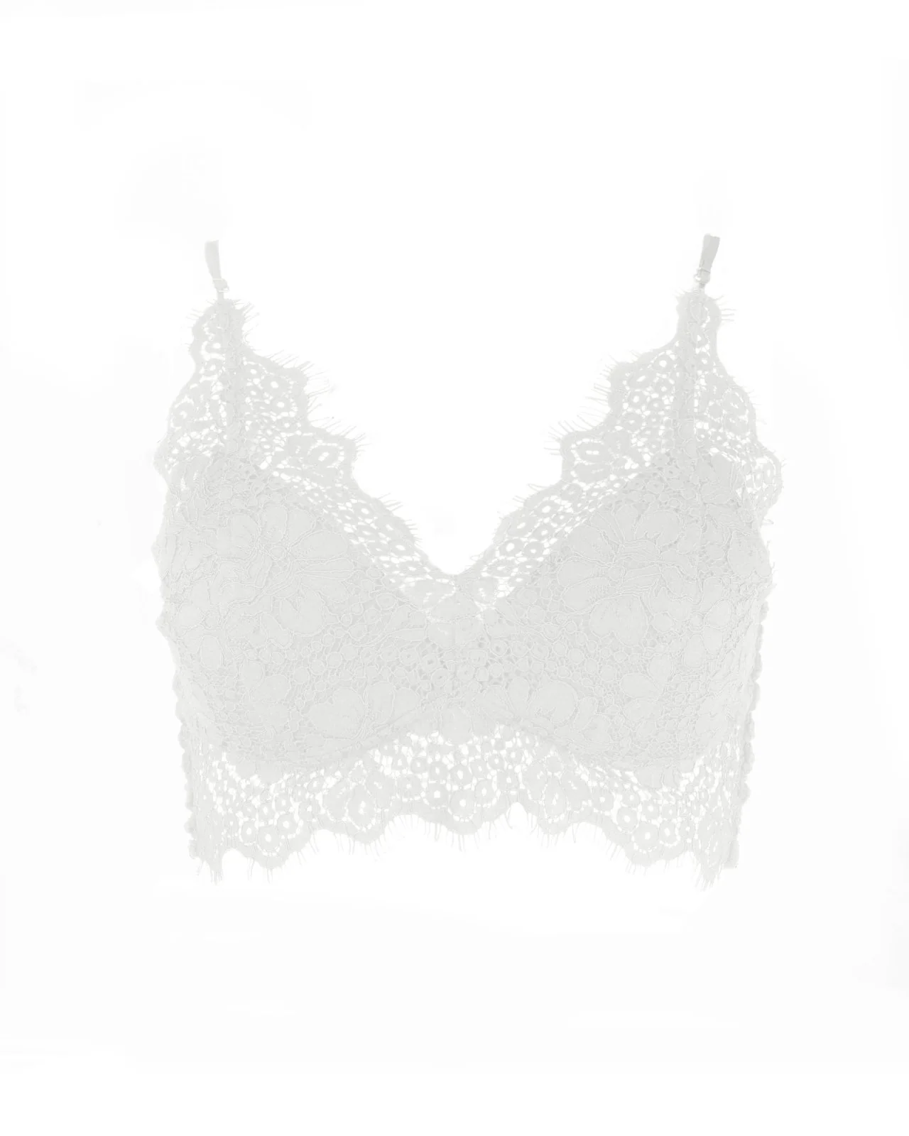 "The Jayne"  - Bralette Top (White) - Image 5