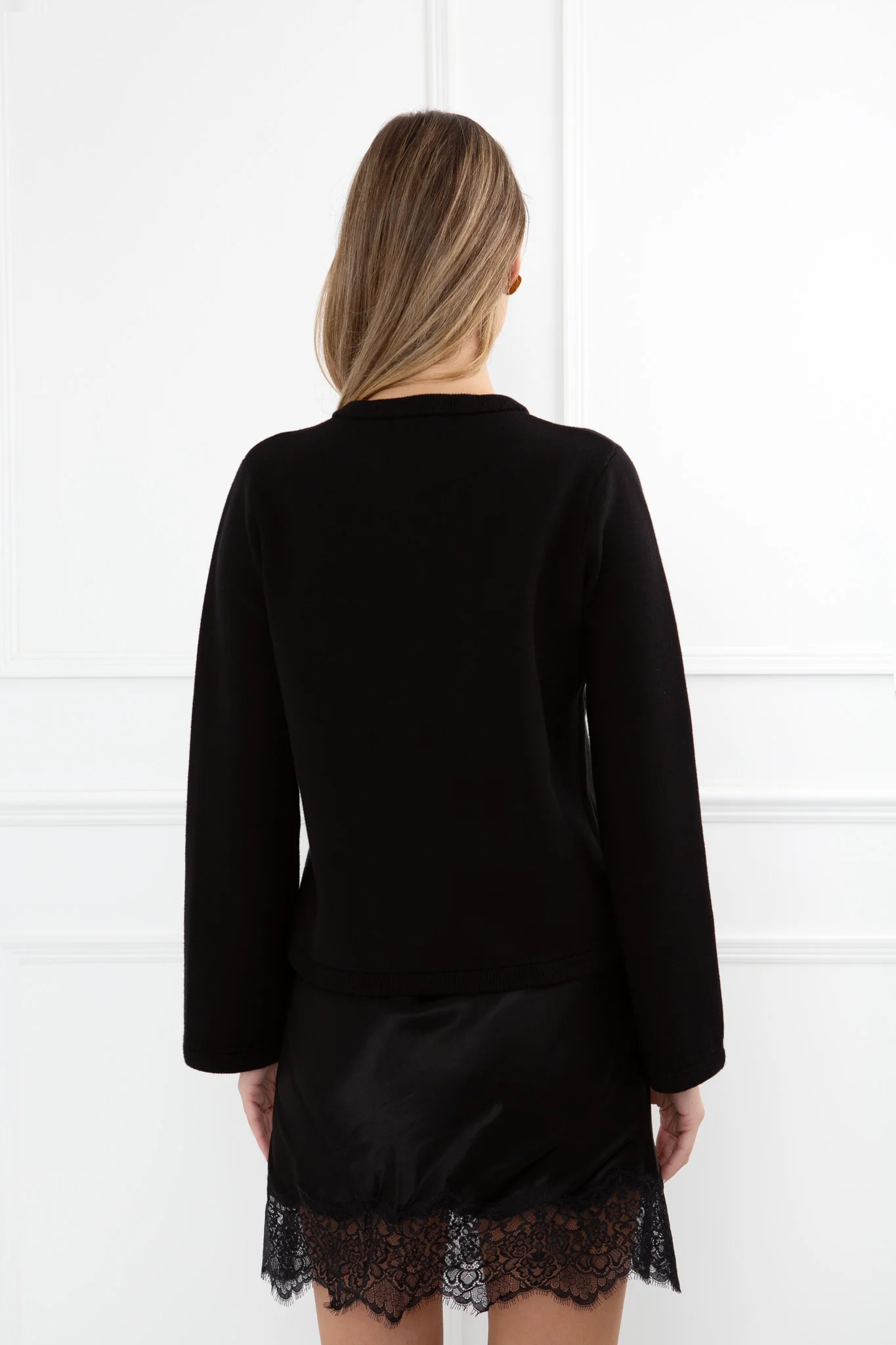"The Julie" - Cardigan (Black) - Image 3