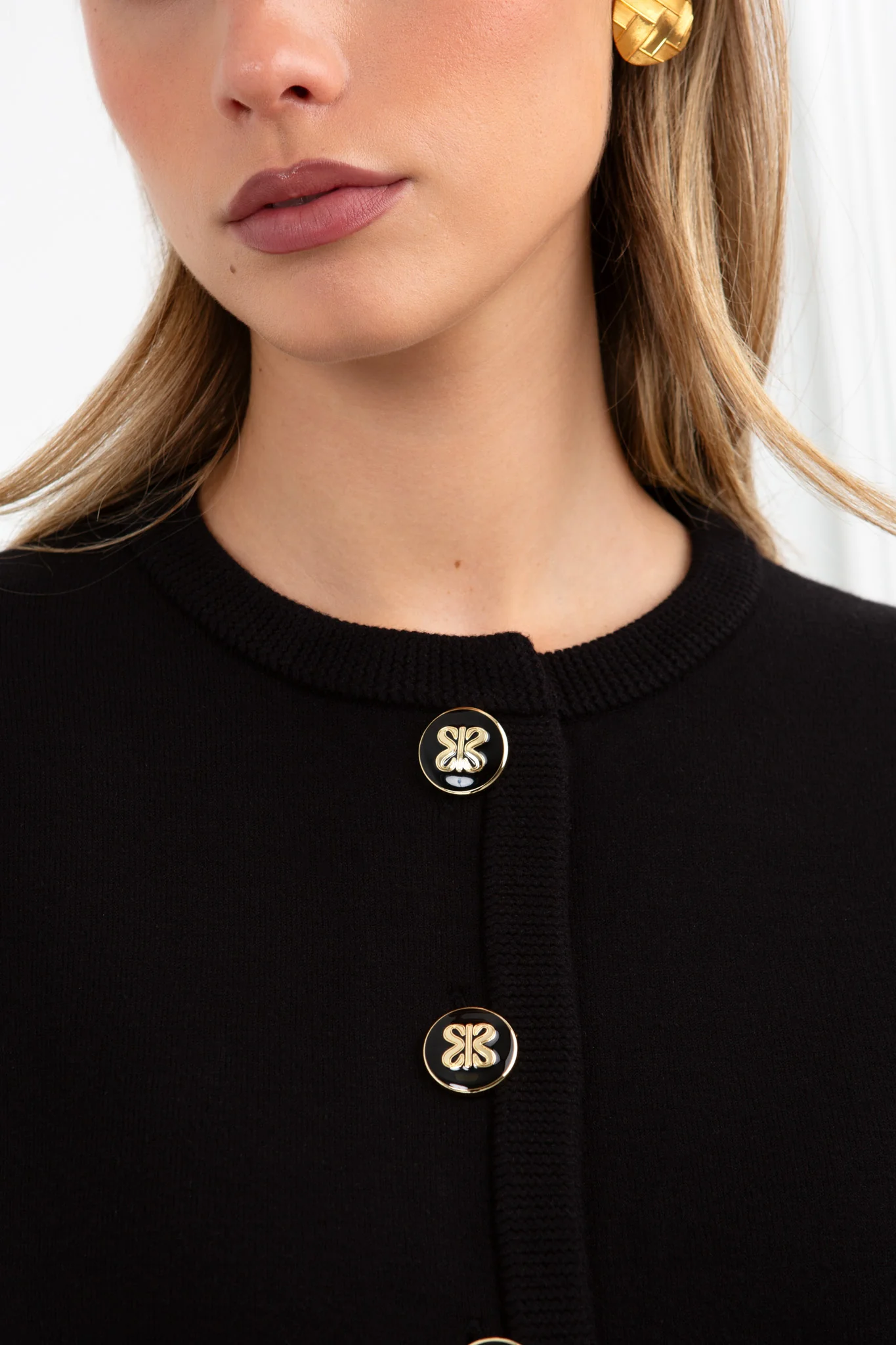 "The Julie" - Cardigan (Black) - Image 5