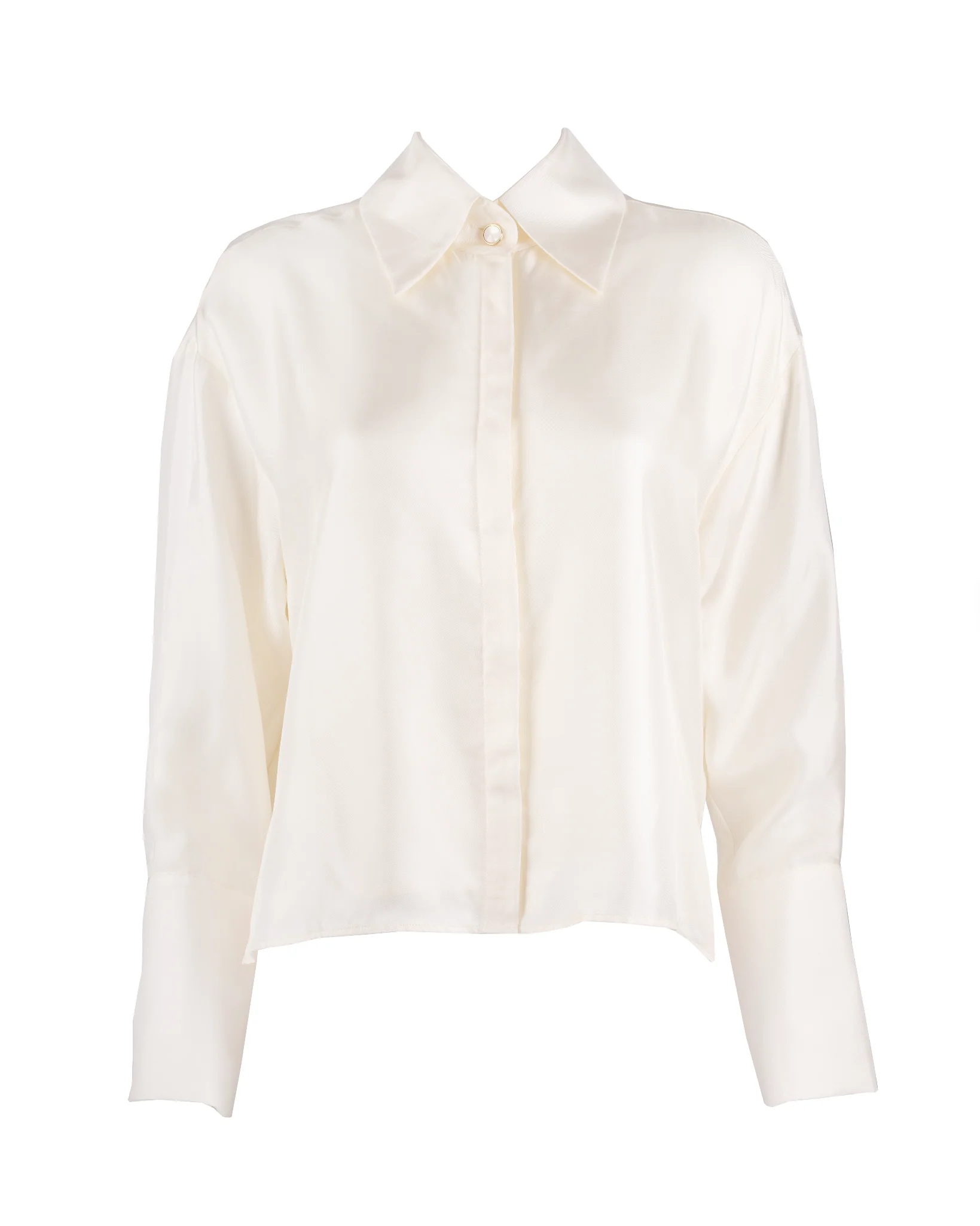 "The Laura" - Silk Shirt (Cream) - Image 10