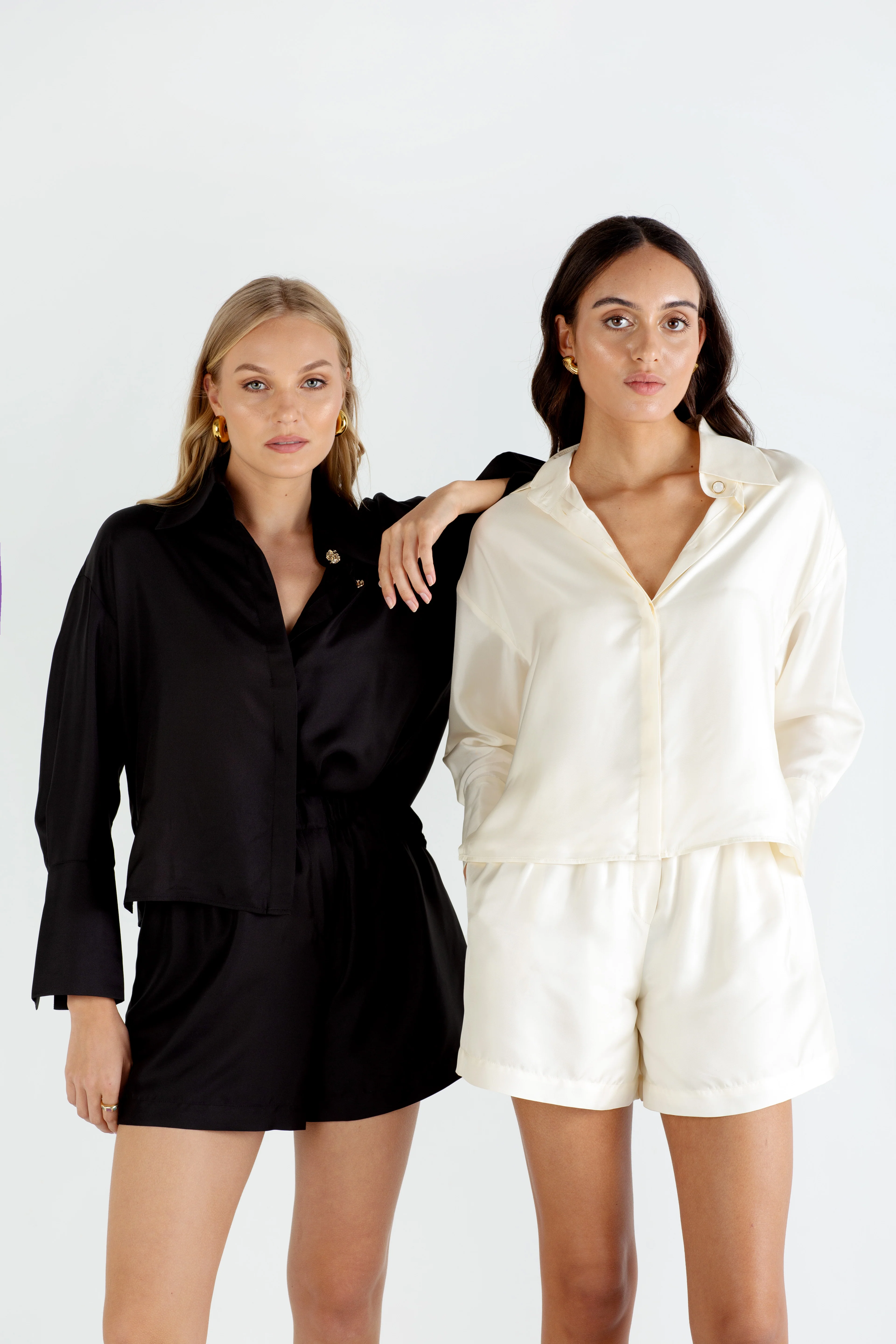 "The Laura" - Silk Shirt (Cream) - Image 4