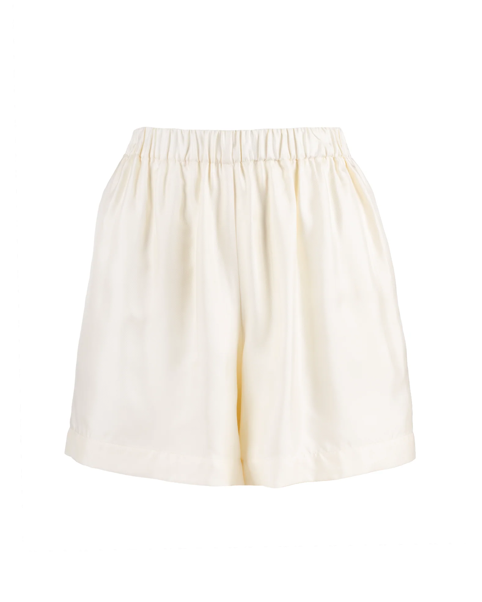 "The Laura" - Silk Shorts (Cream) - Image 7