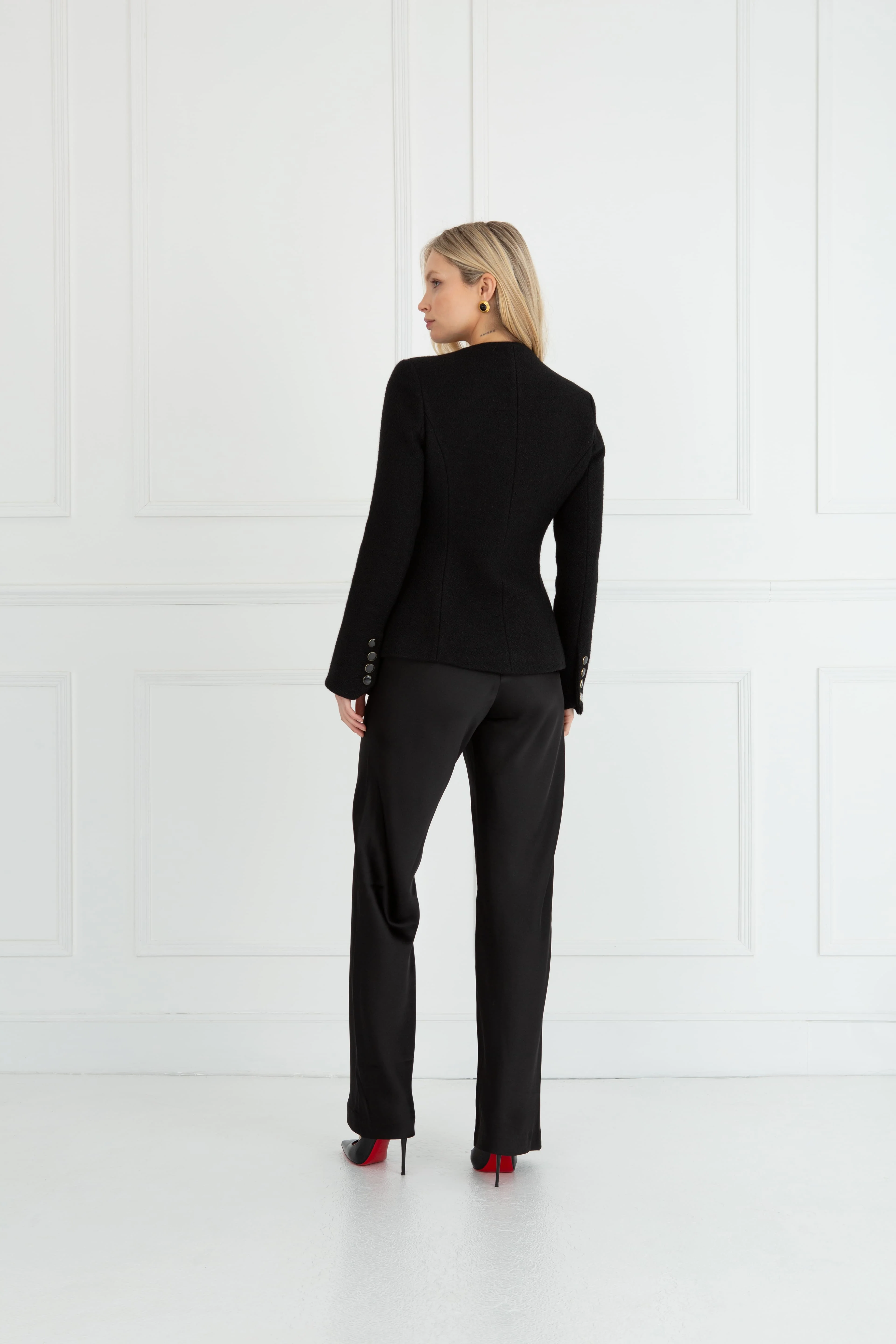 "The Ruby" - Sweetheart Blazer (Black) - Image 6