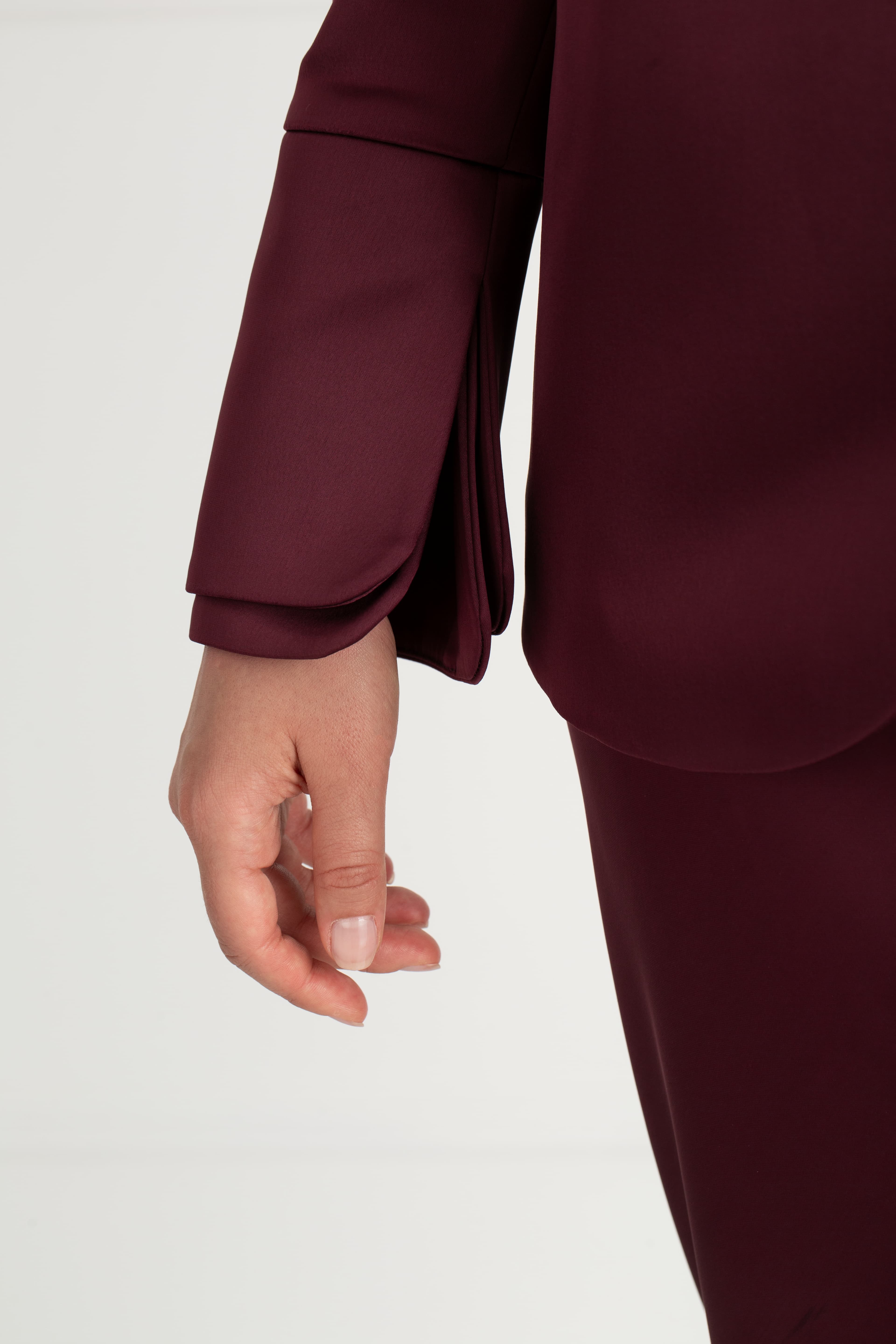 "The Sarah" - Wrap Blazer (Plum) - Image 9